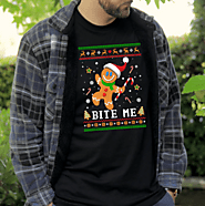 Bite Me Ugly Sweater Unisex T-Shirt | Whimsy Tee