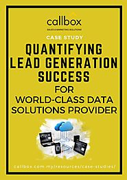 Quantifying Lead Generation Success for World-Class Data Solutions Provider