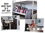 From Bunks to a Loft... A Boy's Room Makeover - Beddy's