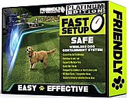 Friendly Pet Products Wireless Dog Fence with Radio & IN- Ground Cord Electric Wi-Fi Transmitter