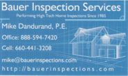Bauer Inspection & Consulting Services- Michael Dandurand