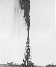 The Lucas Oil Gusher at Spindletop 1901