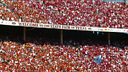 Annual football game known as the Red River Rivalry Texas vs Oklahoma