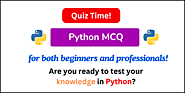 Python Quiz - MCQ Questions - Scientech Easy