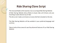 Ride Sharing Clone