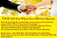 Predict timing of your MARRIAGE or relationship by astrology
