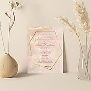 IVORY SHIMMERY WEDDING INVITATION : C-RUSTIC ROMANCE - IndianWeddingCards