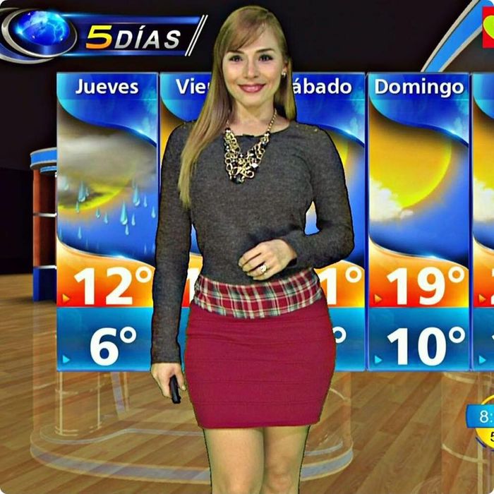 Weather girl in mexico