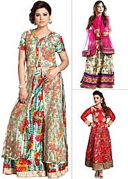Pick Any 1 Floral Printed Lehenga or Gown by Chhabra555