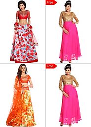 Stunning Printed Lehenga By Alveera
