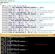Increment and Decrement Operators in C Programming