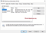 How to Create ODBC Connection for Windows