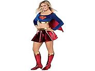 New GSG Supergirl Costume Kids Supergirl Superwoman HeroHalloween Fancy Dress Deal