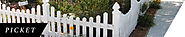 Vinyl Picket Fence Panels for Front & Backyards