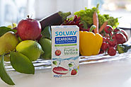 Nuovo Bicarbonato Solvay® in microgranuli: ideale per lavare frutta e verdura perché non danneggia la buccia