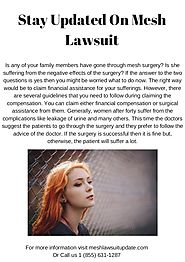 Stay Updated On Mesh Lawsuit