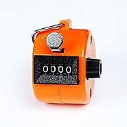 Sinddy Assorted Color Handheld Tally Counter 4 Digit Display for Lap/Sport/Coach/School/Event
