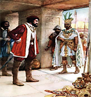 Cortes Meeting with Moctezuma