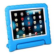 HDE Shock Proof iPad Case for Kids Bumper Cover Handle Stand for Apple iPad 2 iPad 3 iPad 4 (Blue)