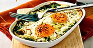Baked Spinach and Eggs