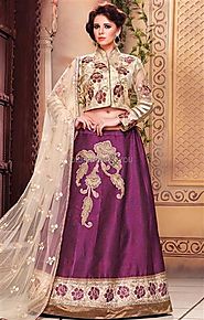 Embellished Latest Lehenga Designs For Engagement With Price Online USA by Designersandyou