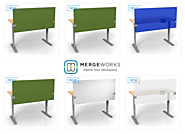 Modern Office Partitions & Desk Dividers by Merge Works