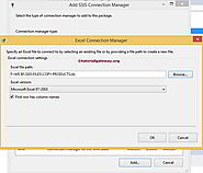 Excel Connection Manager in SSIS 2014
