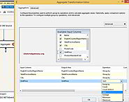 Aggregate Transformation in SSIS 2014 Basic Mode
