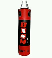 Boom Pro New 5ft Heavy duty Punch Bag Red |