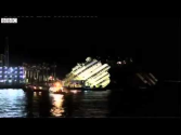 Costa Concordia salvage operation Time lapse footage