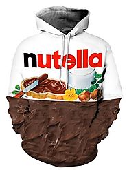 Nutella Print Long-Sleeved Hoodie
