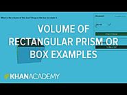 Volume of a rectangular prism