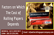 Factors on Which The Cost of Rolling Papers Depends