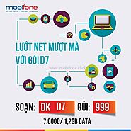 Cách đăng ký gói D7 Mobifone 7000đ 1 ngày có 1.2GB