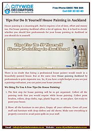 Find Tips For Do House Painting in Auckland