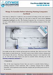 Find Ideas Before Choosing Any Painting Companies Auckland