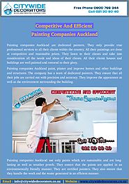 Find Affordable And Nominated Painting Companies Auckland