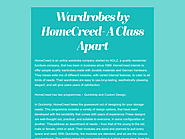 Wardrobes by HomeCreed- A Class Apart