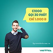 Đăng ký gói C1000 Viettel cuộc gọi dưới 30 phút chỉ 1000đ