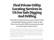 Private Utility Locating Services in US