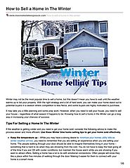 The Top Winter Home Selling Tips