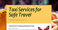 Taxi Services for Safe Travel