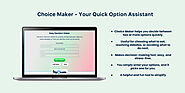 Easy Decision Maker Tool to Help You Choose Between Options Without Stress