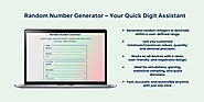 Generate Random Numbers Easily for Games, Lotteries, Contests, and Daily Use