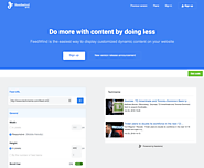Do more with content by doing less