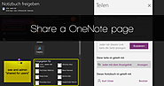 Share a OneNote page