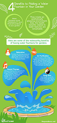 4 Benefits to Adding Water Fountains in Your Garden | The Pond Boss