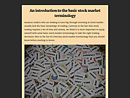 An introduction to the basic stock market terminology