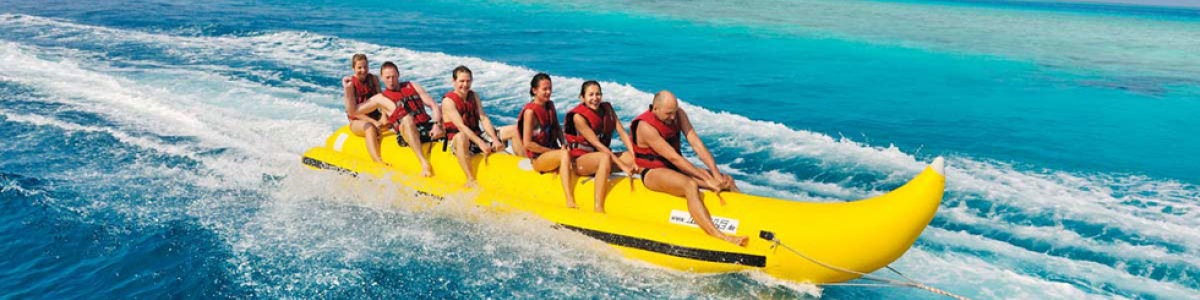 Двухтрубчатая надувная буксируемая Банановая Лодка на 5 + 5 мест, маленькая рыбо