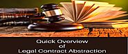 Significance of Legal Contract Abstraction Management These Days